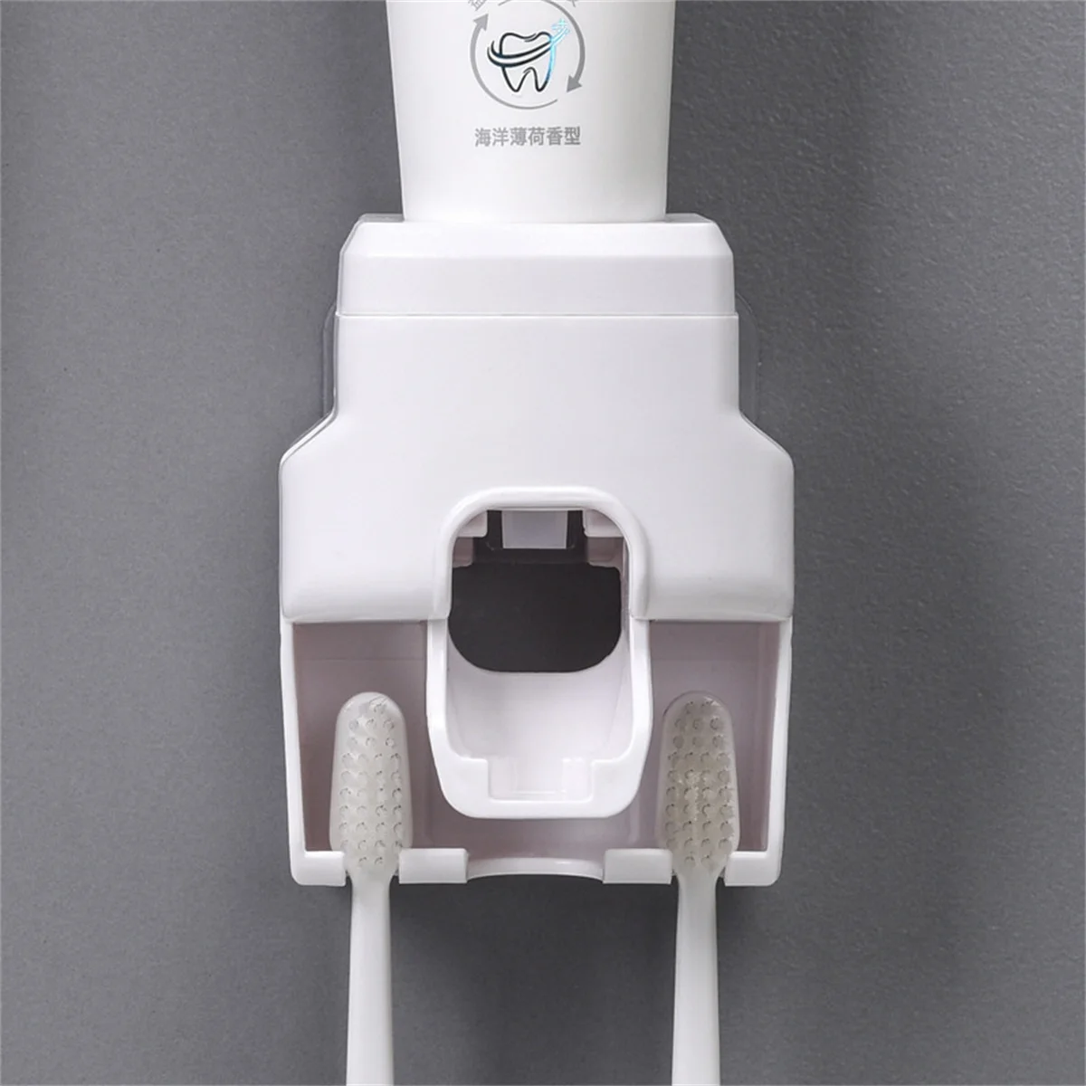 Lazy toothpaste squeezer wall mounted punch-free toothbrush rack toothbrush rack toothpaste squeezer artifact image 6