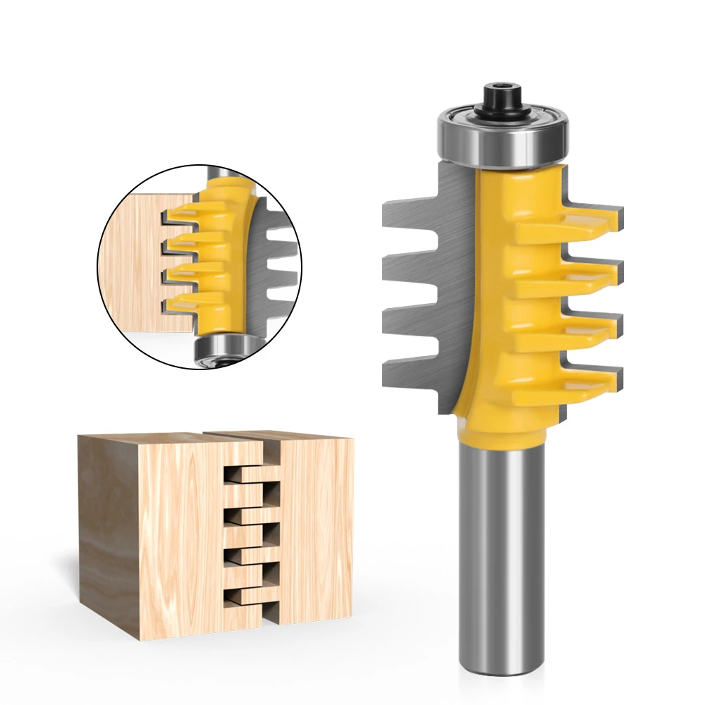 1/2 Handle 1/4 Handle Tapered Tenon Cutter, Board Splicing Cutter, Finger Joint Cutter, Woodworking Milling Cutter