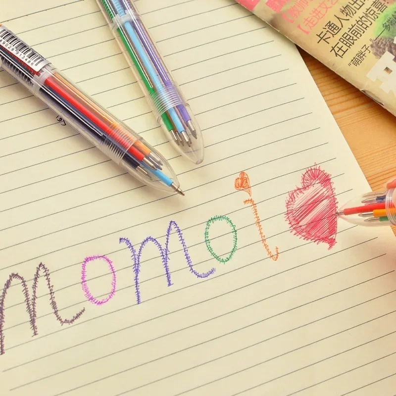 

Transparent Cartoon Ballpoint Pen Creative Cute Colorful Swivel Supplies School&Office Supplies