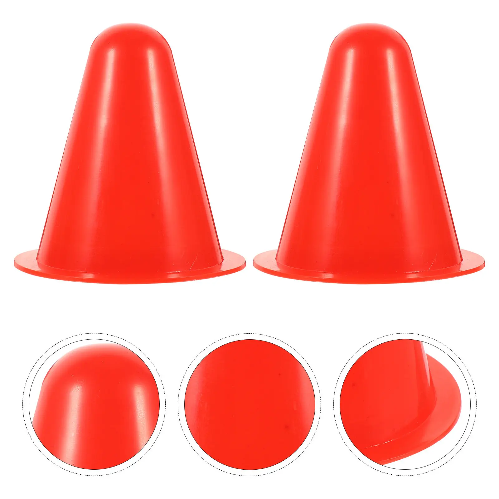 

20Pcs Roller Skating Training Cones Plastic Mini Colorful Cones for Soccer Basketball Drills Obstacle Courses Agility Markers