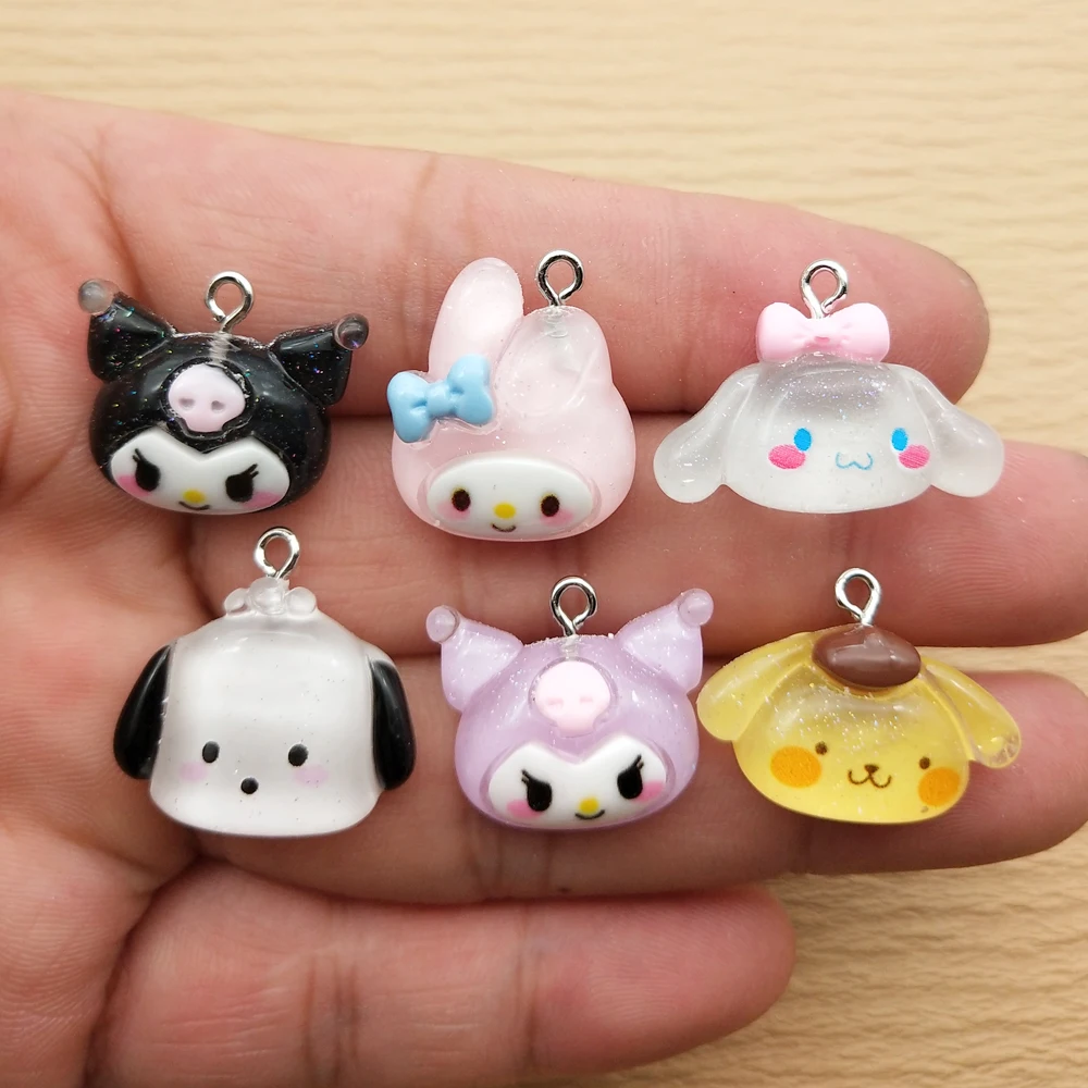 

10pcs Resin Cartoon Anime Charm for Jewelry Making Earring Necklace Bracelet Pendant Phone Diy Accessories Craft Supplies