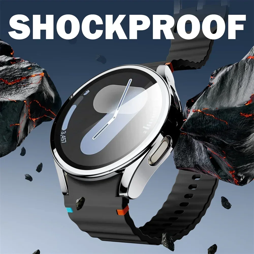 Full Cover TPU Case for Samsung Galaxy Watch 7-6-5-4-FE 40mm 44mm Protection Silicone Bumper Screen Protector watch Accessories