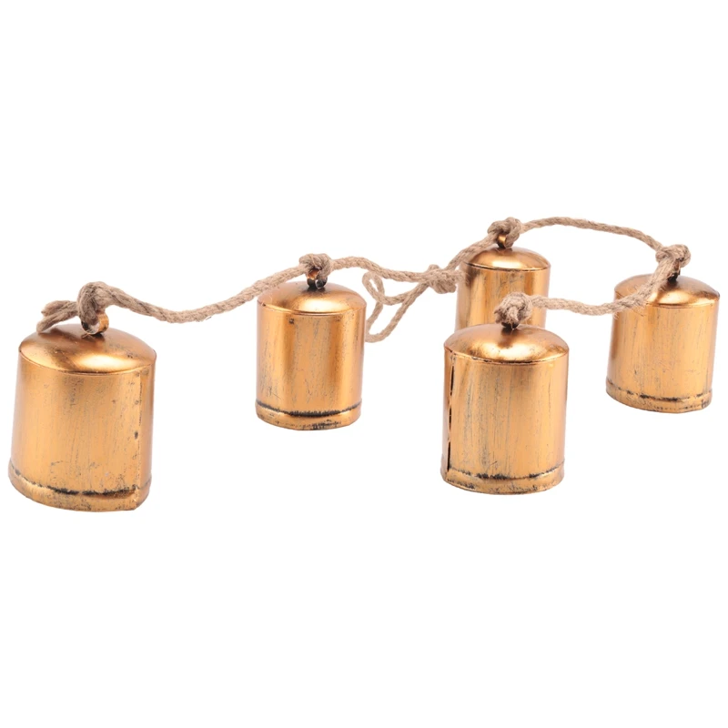 1 PCS Vintage Countryside Harmony Cow Bells Giant Bronze Cowbell Crafts Cow Bells