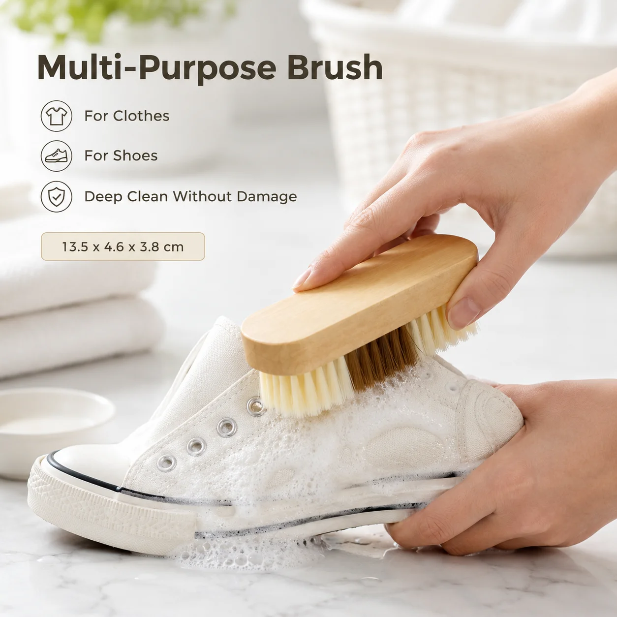 シンプルな多目的洗濯ブラシ、キャンディーカラーの衣類・靴用ス - Shoe Cleaning Brush のレビューと価格