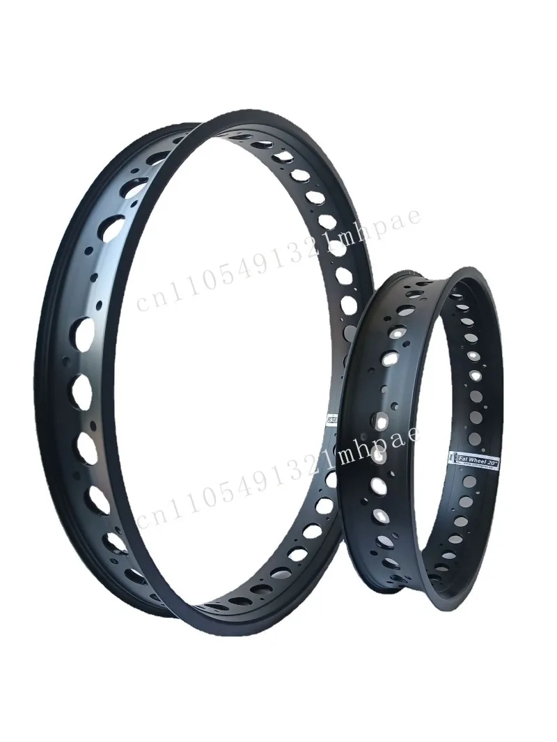 Snow Wheel Rim 80mm 26 20 24 4.0 Double Wall Electric Bike Fat Rim 20x4 Fat Bike Single Chamber Perforated Wheel