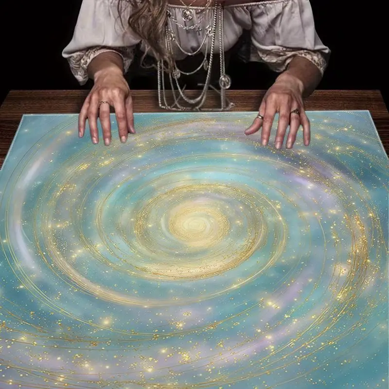 VIKAMA Purple Pentagram Tarot Wallpaper Altar Divination Spiritual Meditation Underworld Divination Desktop Layout