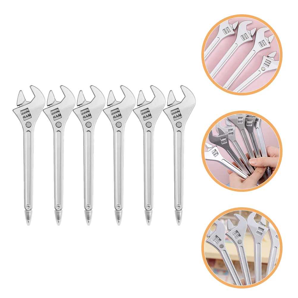

6 Pcs Wrench Ballpoint Pen Designed Pens Classroom Writing Magnet Novelty Tool Unique Child