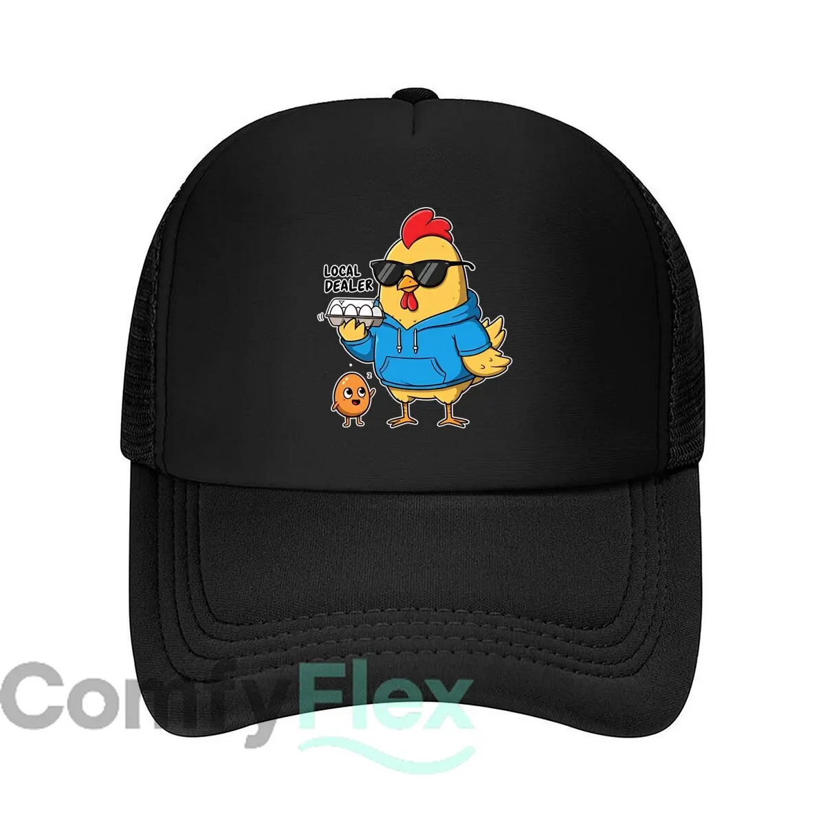 Local Dealer Egg Hustler Chicken 2026 Mesh Baseball Cap Hip Hop