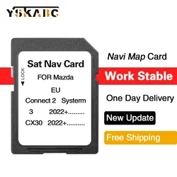 2024 Latest Update Europe Russia Ukraine Turkey Maps Version GPS SD Navigation Card for Mazda 3/CX30 2022+ Vehicle Accessories