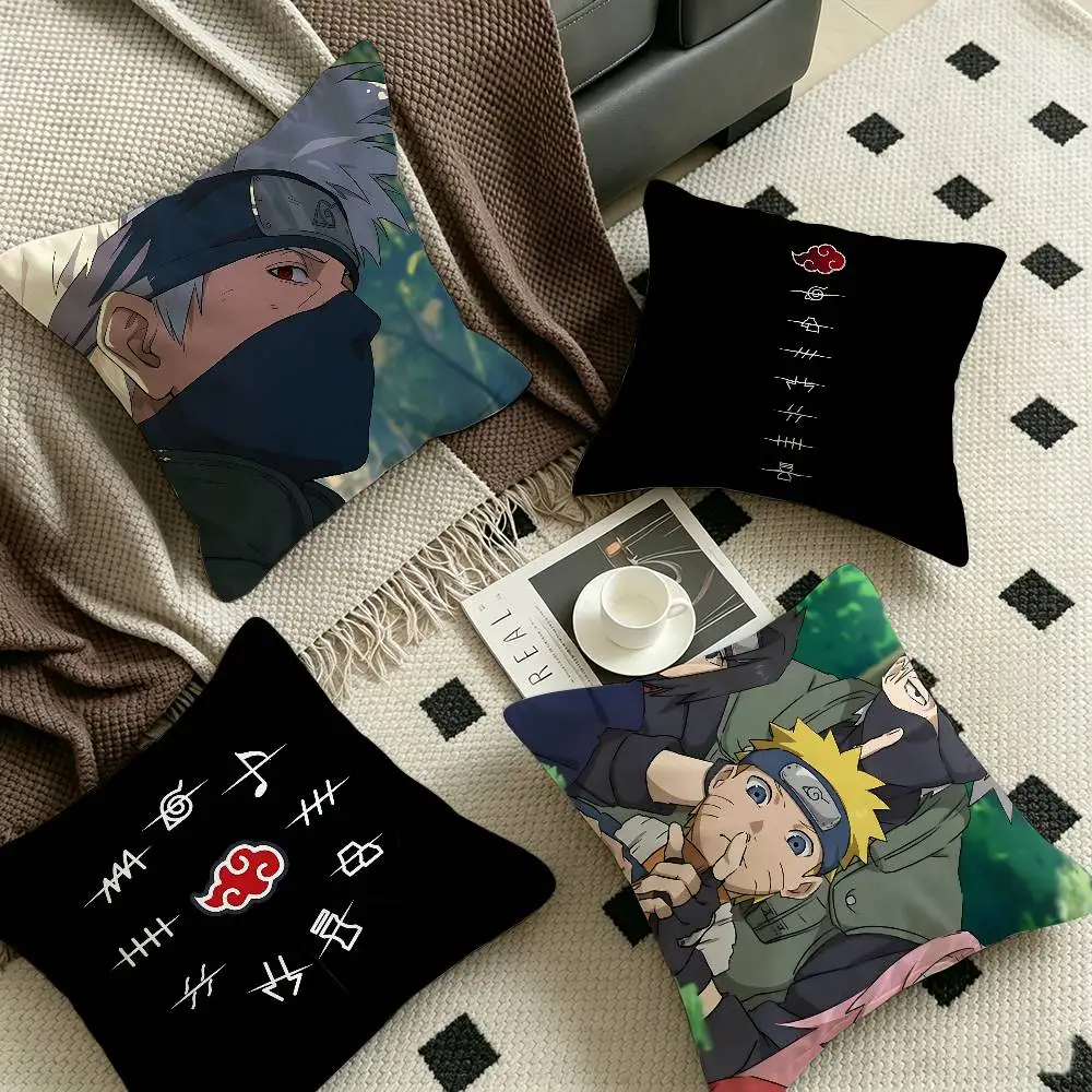 Japanese Anime Red Cloud N-Narutos Pillowcases Home Bedding Decorative Pillow Cover Wedding Super Soft Pillow Case