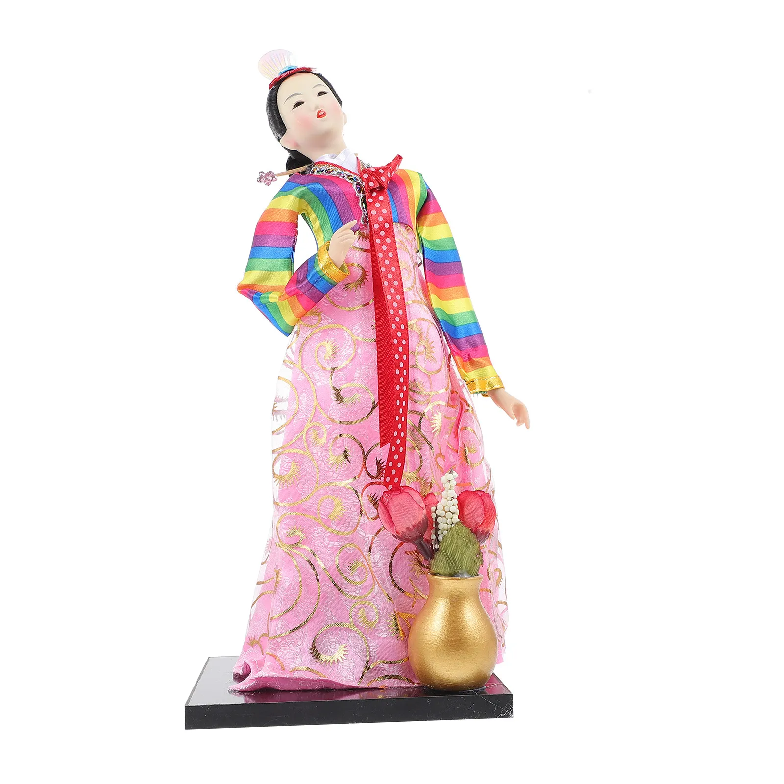 

Корейская декоративная фигурка: художественное украшение для дома, культурный декор для гостиной, спальни, офиса