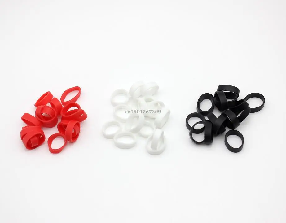 150Pcs Small Size Red Black White Elastic Tiny Rubber Bands For Packing Packaging