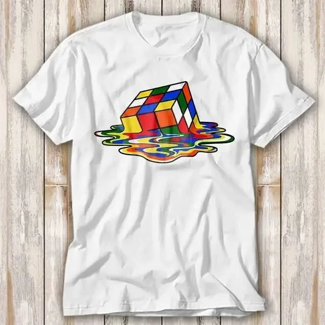 Melted Rubix Cube Nerd Spider Tom T Shirt Top 4139