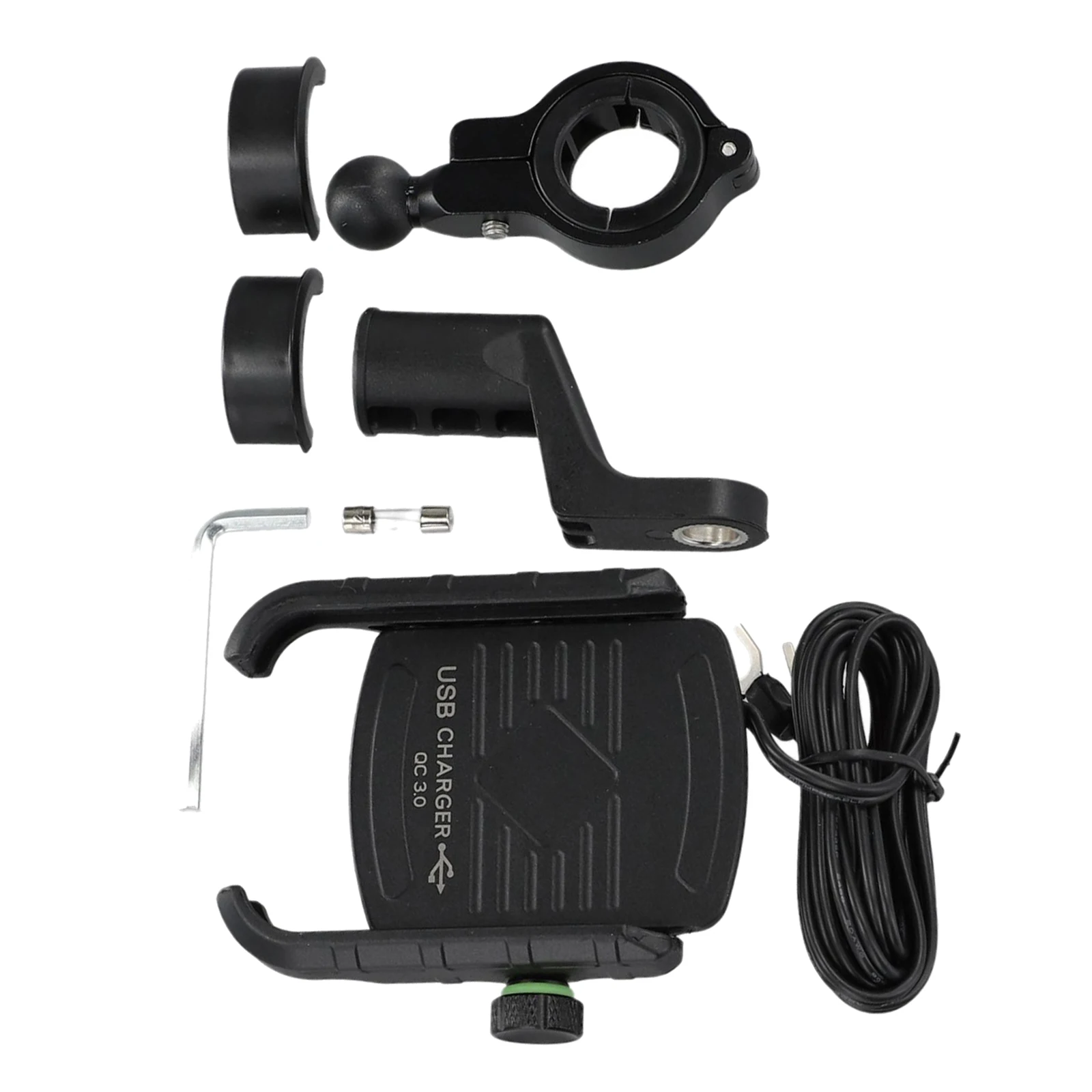 for durable Wireless Charger Motorcycle Accessories Motorcycle Wireless Phone Holder USB C Charger Handlebar Mount