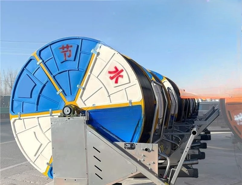 Automatic water turbine small reel sprinkler irrigation machine farmland garden irrigation mobile watering equipment