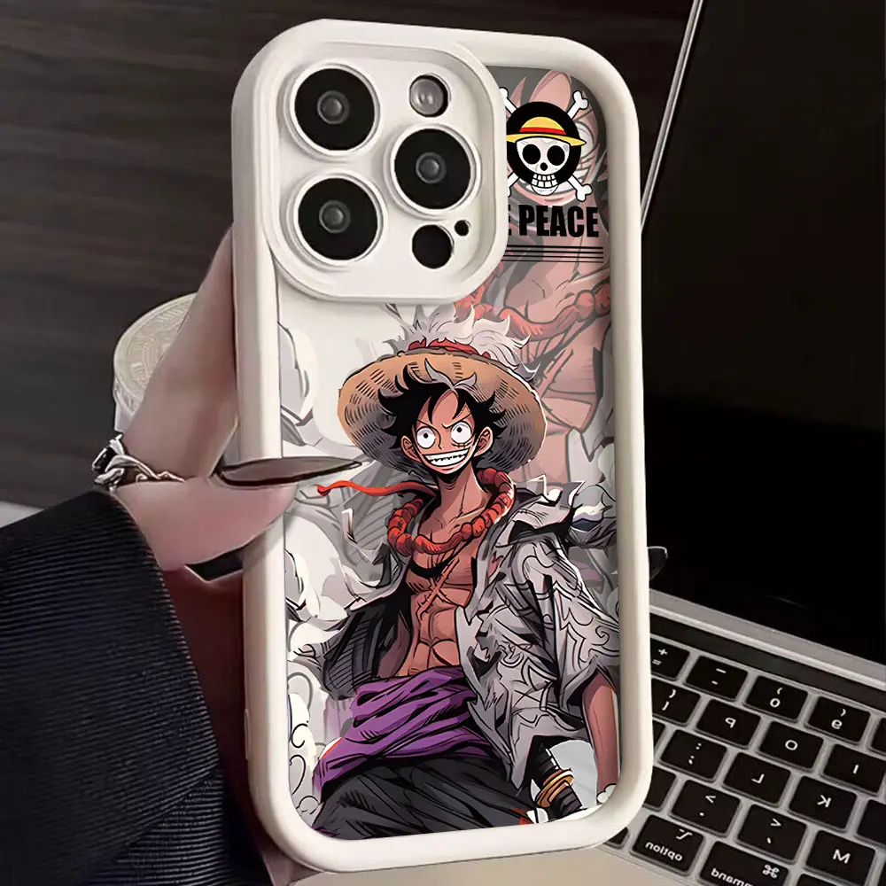 Anime One Pieces Luffys Phone Case for Samsung S25 S24 S23 S22 S21 S20 Note 20 FE Plus Ultra 5G Soft Silicone TPU Cover