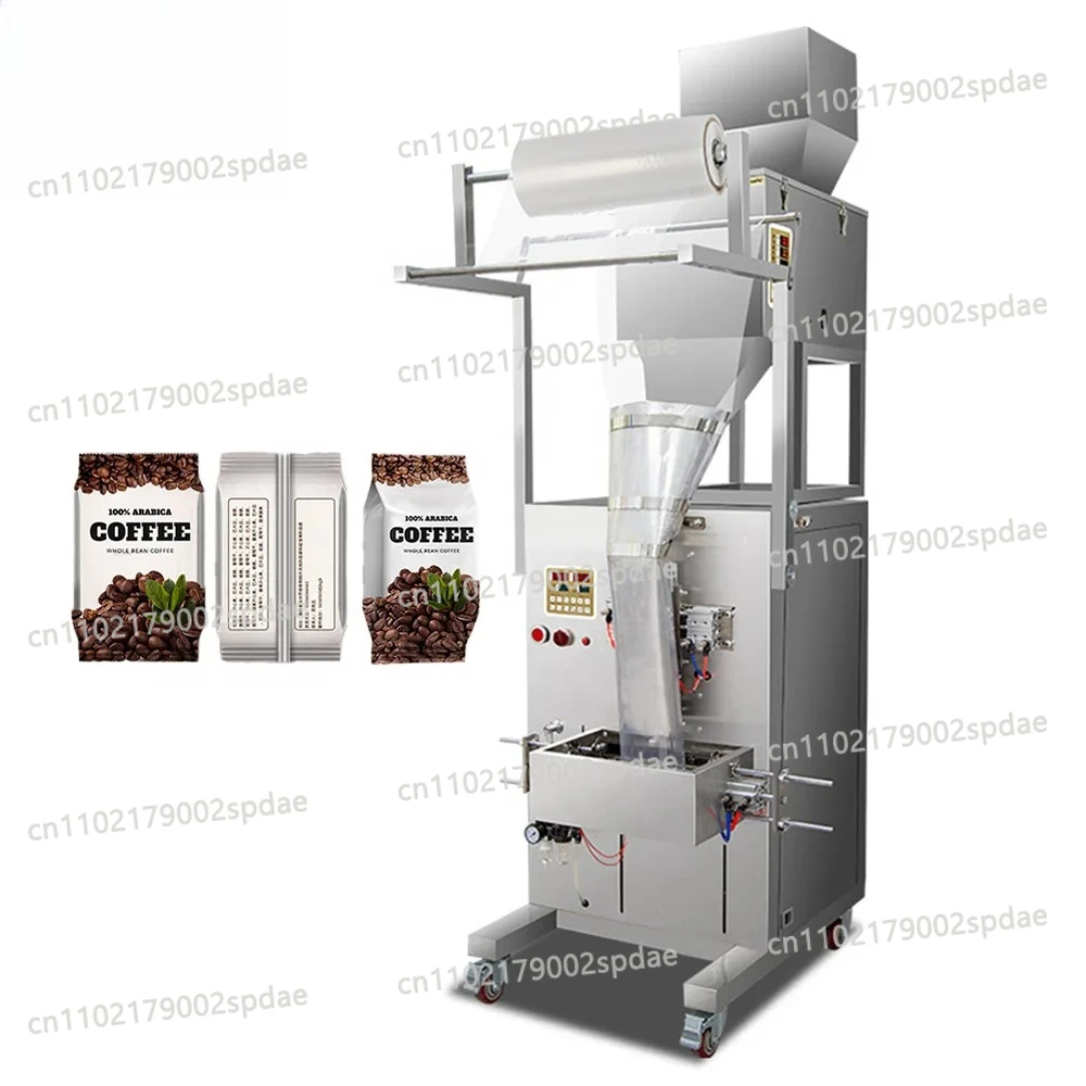 Fully Automatic Corner Bag Snack Granule Packing Stainless Steel Plastic Pouch Film Weighing Pneumatic Filling Packaging Machine