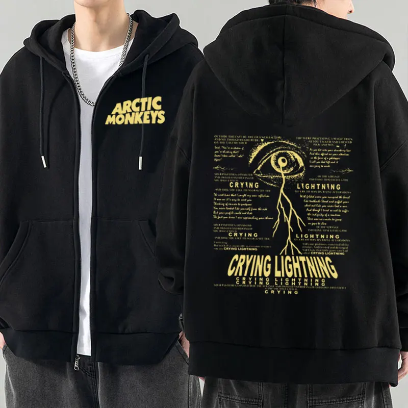 Sudadera con capucha de la banda de Rock Arctic Monkeys para hombre y mujer, chaqueta de Hip Hop Harajuku, Sudadera con capucha de manga larga, abrigo de moda de invierno