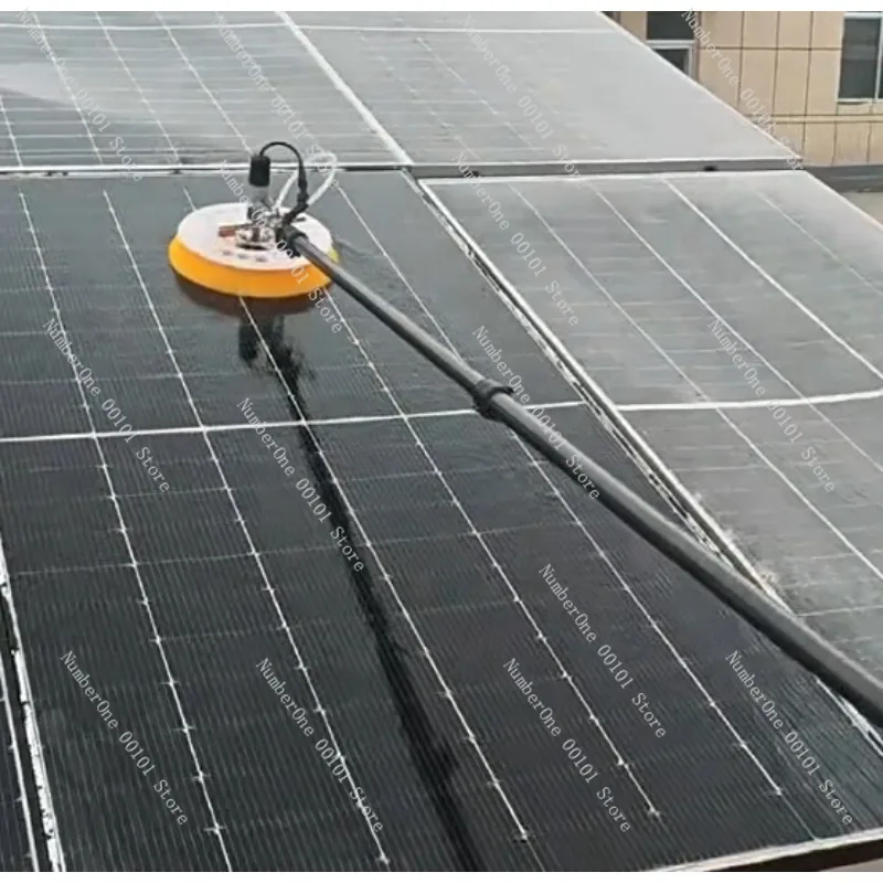 Handheld Telescopic Pole Solar Panel Cleaning Machine Single Brush PV Outdoor Photovoltaic Power Maintenance Equipment