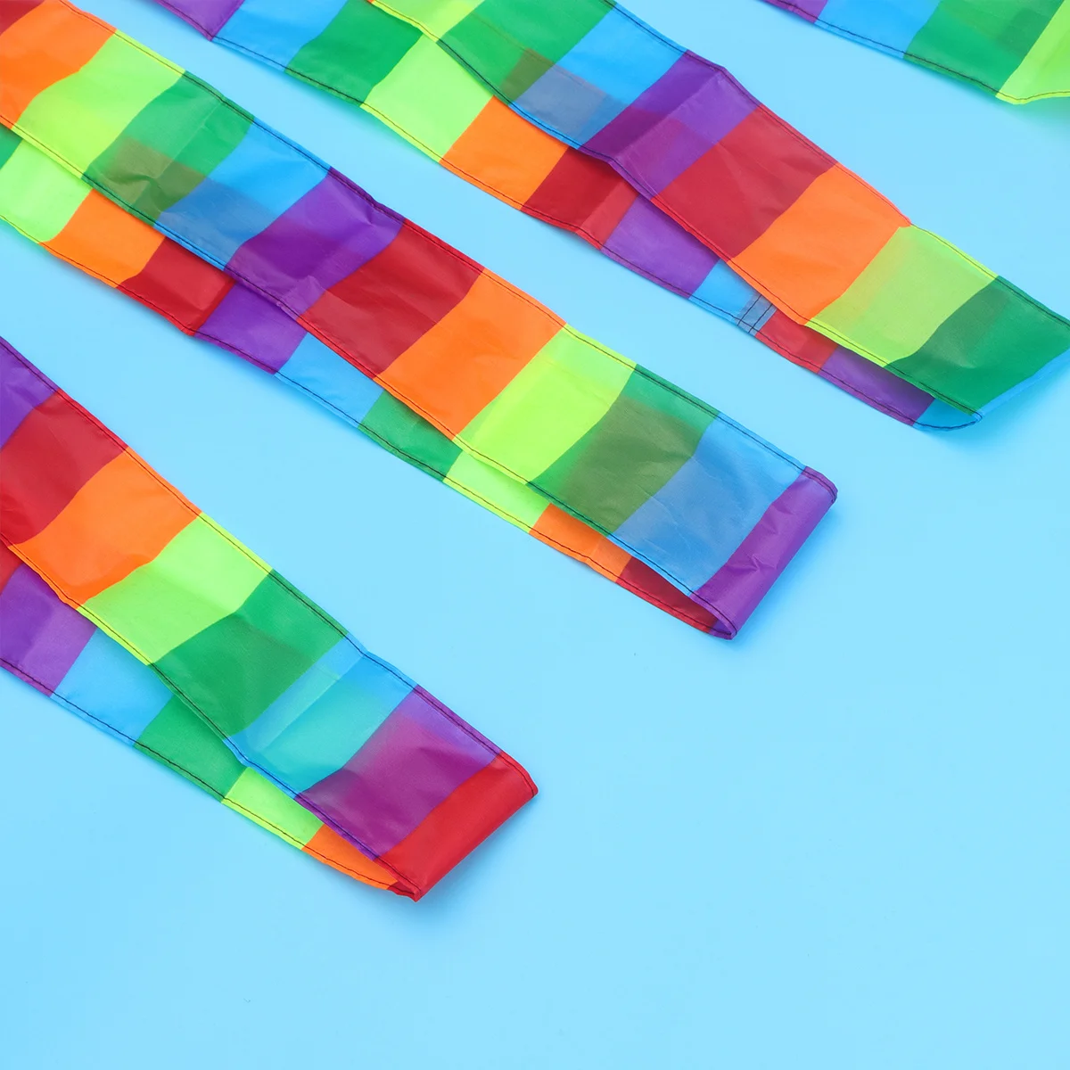 Accessorio per aquilone resistente con coda arcobaleno da 15 m per il vento all'aperto che volano il miglioramento del movimento colorato adatto per grandi aquiloni