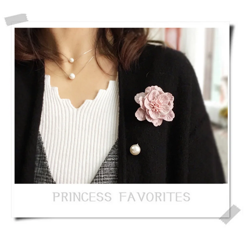 

3Pcs Fashion Brooch Pearl Breastpins Chic Design Eyecatching Casual Style Costume Decoration Fine Craft Gift Fashion Brooch