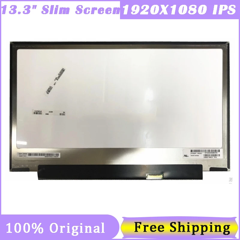 13.3 Inch  Slim 30 Pin Screen For LP133WF2-SPA1 LP133WF2 (SP)(A1)  1920*1080 FHD IPS Replacement panel