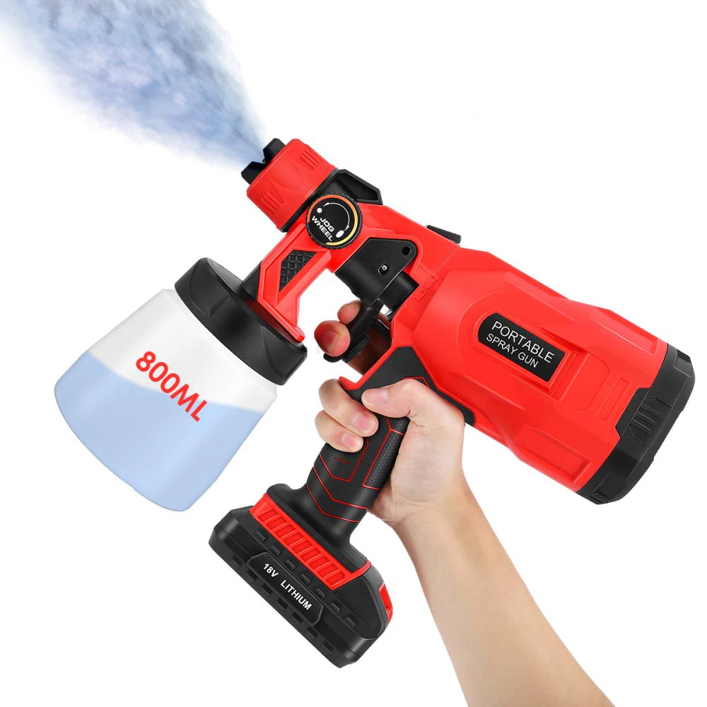 

3 nozzles Double Batteries Electric Powerful Paint Sprayer Portable Cordless Sprayer