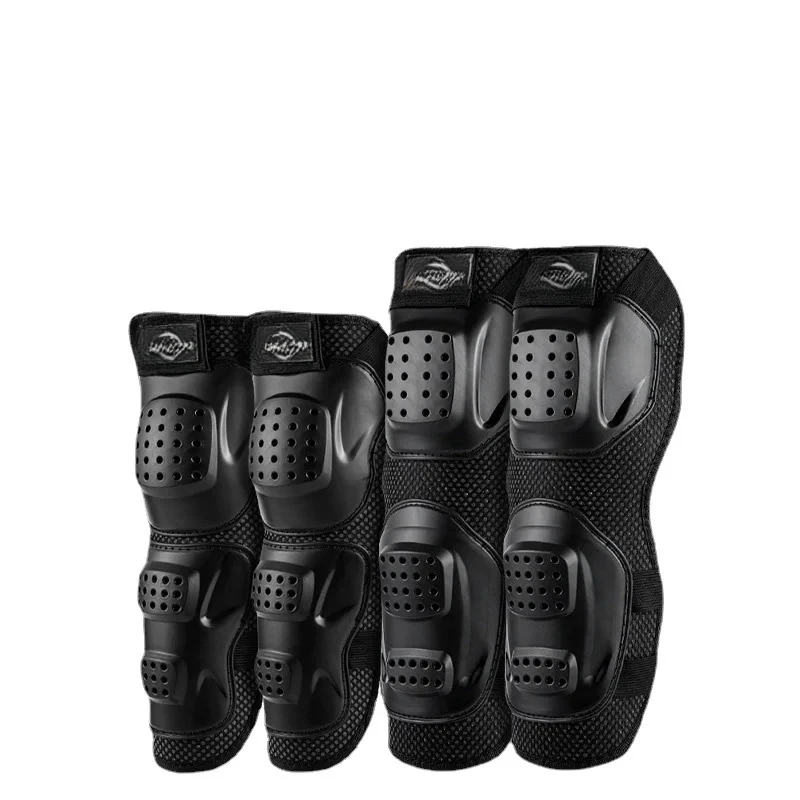 Motorcycle Knee Pads and Elbow Rodilleras Breathable Racing Off-Road Outdoor Sports Motociclista Protection  Knee Four-piece Set