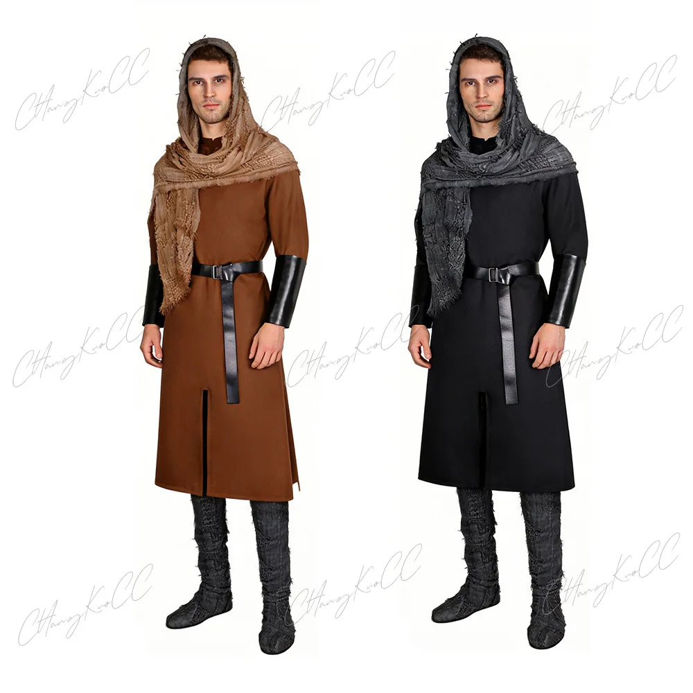 

Medieval Corduroy Cloak Cosplay Costume Death Knight Halloween Renaissance Knight Cape