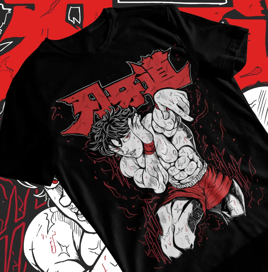 Baki the Grappler T-Shirt Baki Hanma Anime Manga Yujiro Gift Shirt Soft Tee