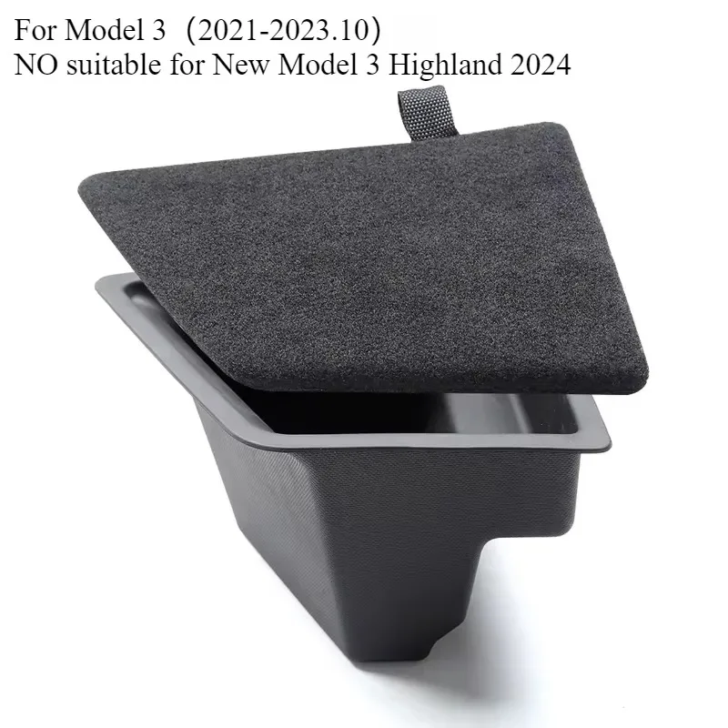 Für Tesla Modell 3 Hinten Stamm Lagerung Box Linke Seite Raum Organizer Box mit Zugseil Auto Innen Zubehör Modell 3 2021-2023 – Detail 7