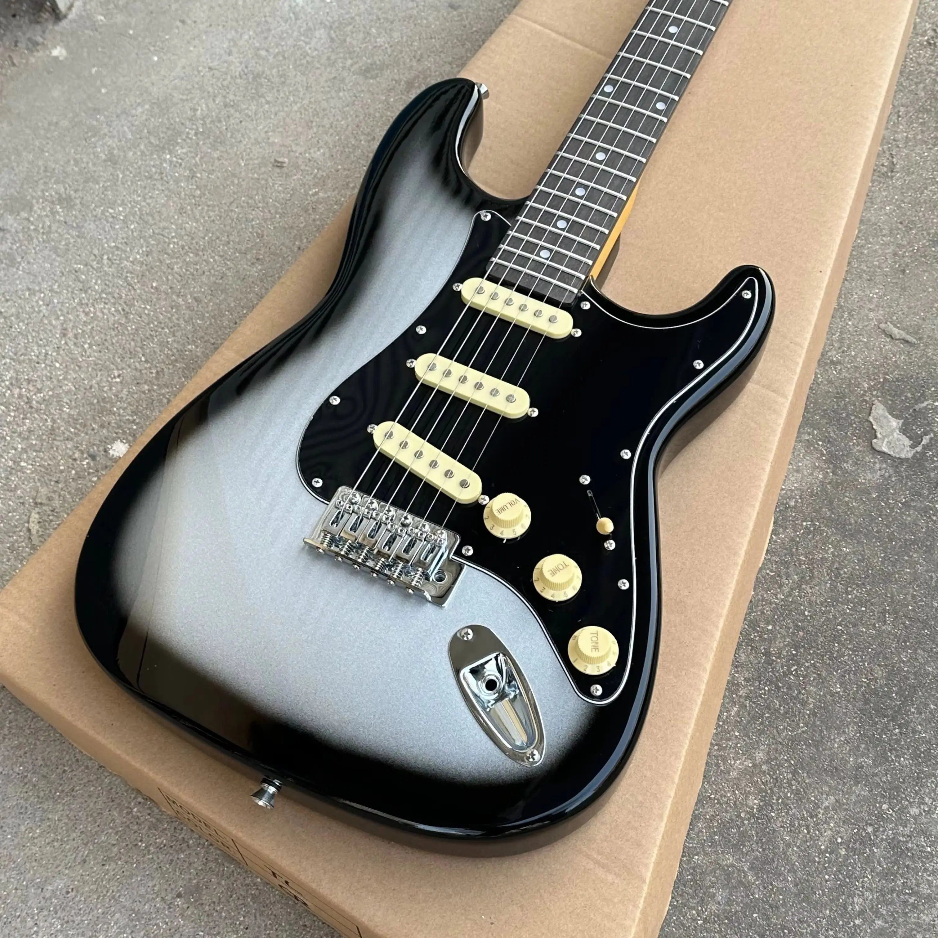 

Электрогитары HOT 6 Strings STS с грифом из палисандра, серебристая версия, БЕСПЛАТНАЯ ДОСТАВКА