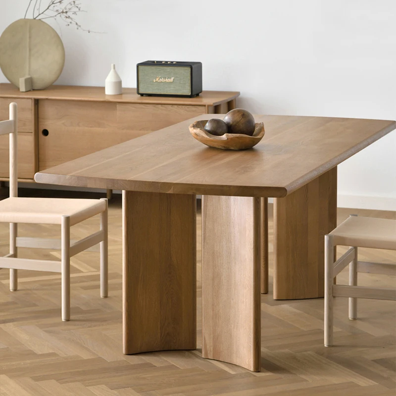 

Новый классический мобильный обеденный стол в современном скандинавском стиле, роскошный итальянский обеденный стол для прихожей, необычный дизайнерский деревянный стол, мебель для дома