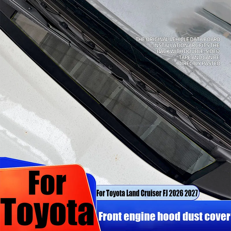 Engine hood air inlet dust cover car interior modification products decorative accessories For Toyota Land Cruiser FJ 2026 2027
