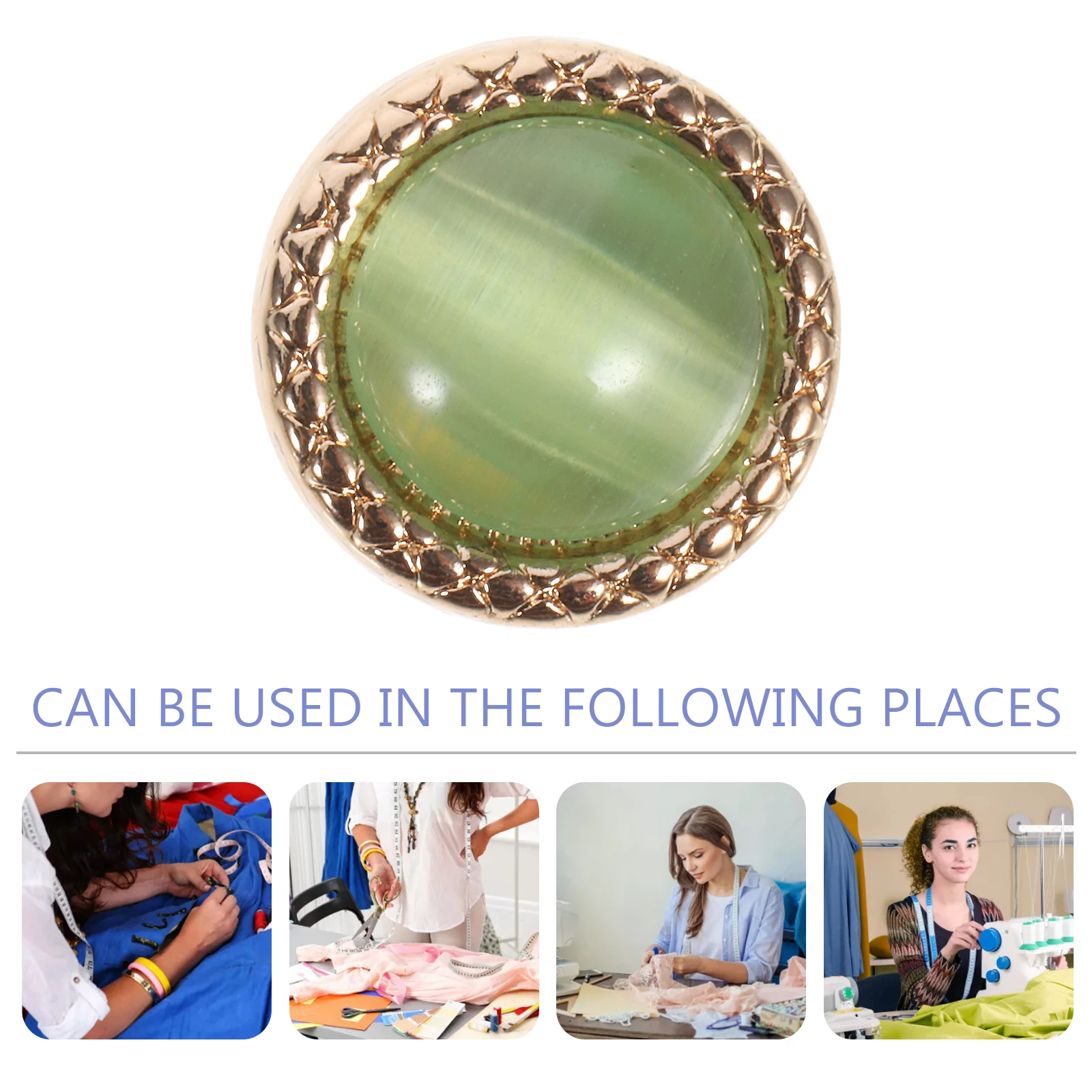

20pcs Pearl Eye Buttons Coat Button Green Retro Decorative Sewing Buttons for Shirts Suits Clothes Replacement