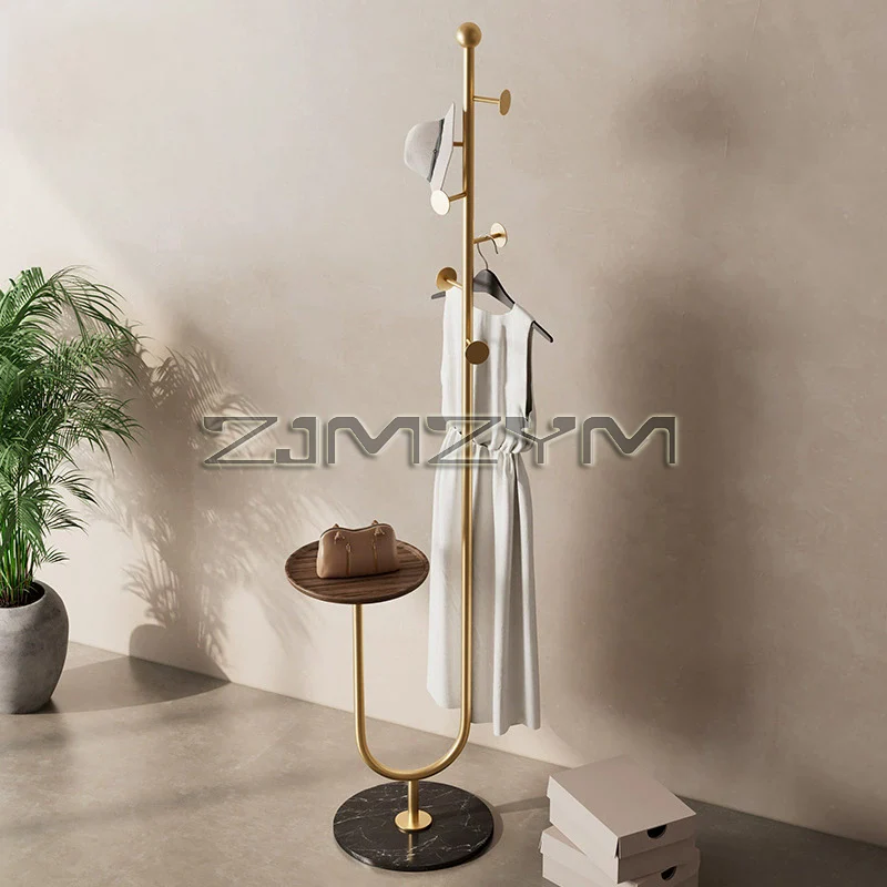 Portable Clothes Rack Bedroom Floor Holder Clothes Hanger Hat Rack Home Modern Clothes Hats Handbag Scarf Organizer