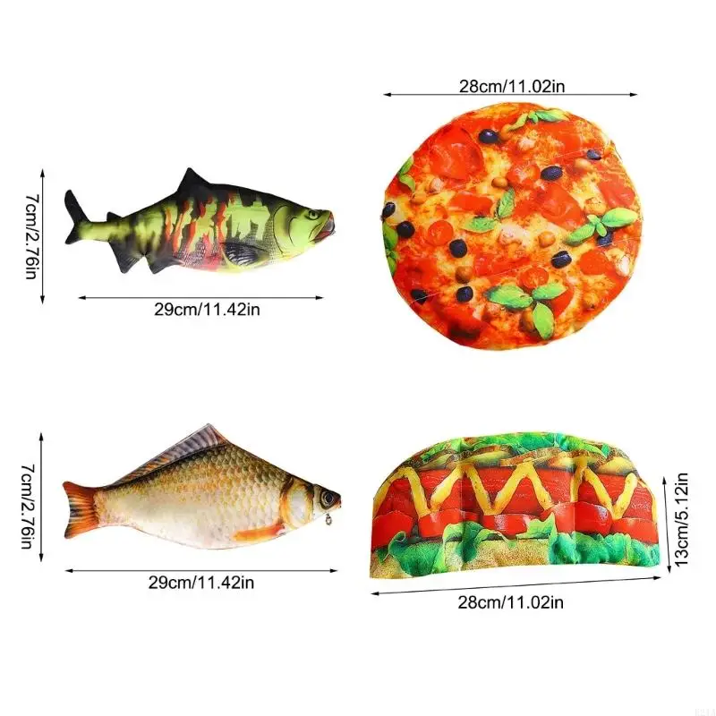 Simulated Fish Pencil Case Writing Tool Pen Storage Bag Kids Travel Friendly