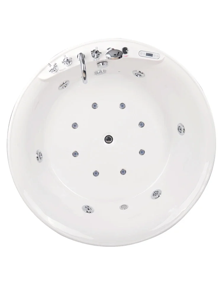 Superior Built-in double bathtub round surf massage surf acrylic thermostatic heating