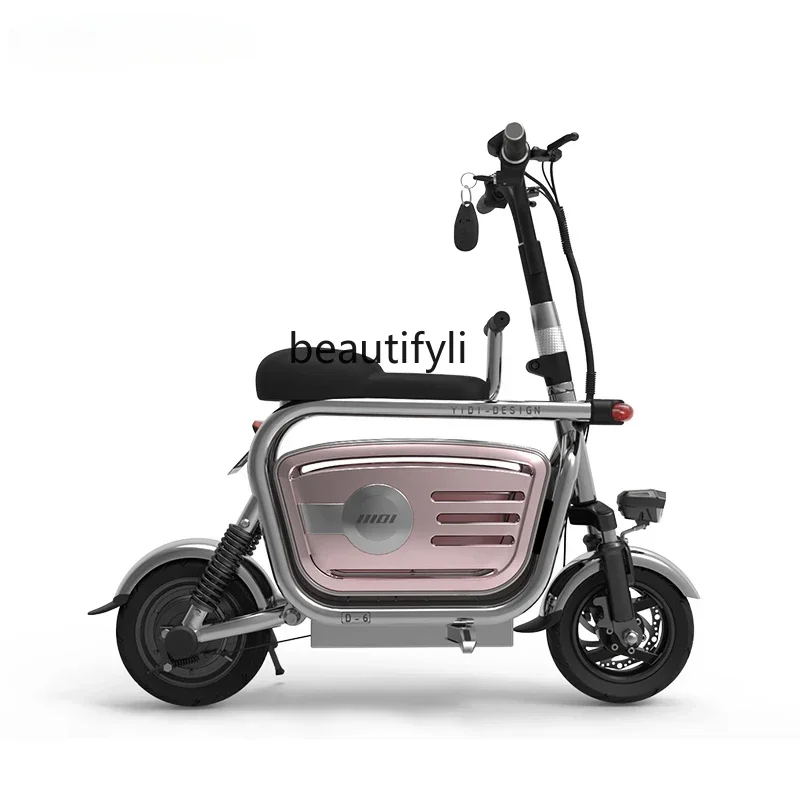 

ss A23 Pet Parent-Child Electric Car Light-Duty Vehicle Women's Mini Lithium Battery Foldable Harley Battery Car