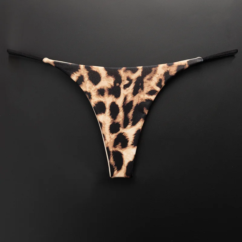 Leopard/Camouflage/Zebra/Flower Sexy Printed Cotton Thong Women Pack Plus Size Seamless Underwear Soft G-String Tangas