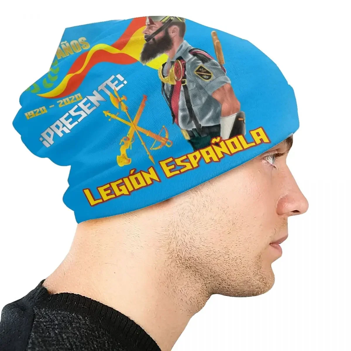 Spanish Legion Legi N Espa Ola Beanies Caps For Women Unisex Hip Hop Winter Warm Knitted Hat Adult Centennial Army Bonnet Hats image 4