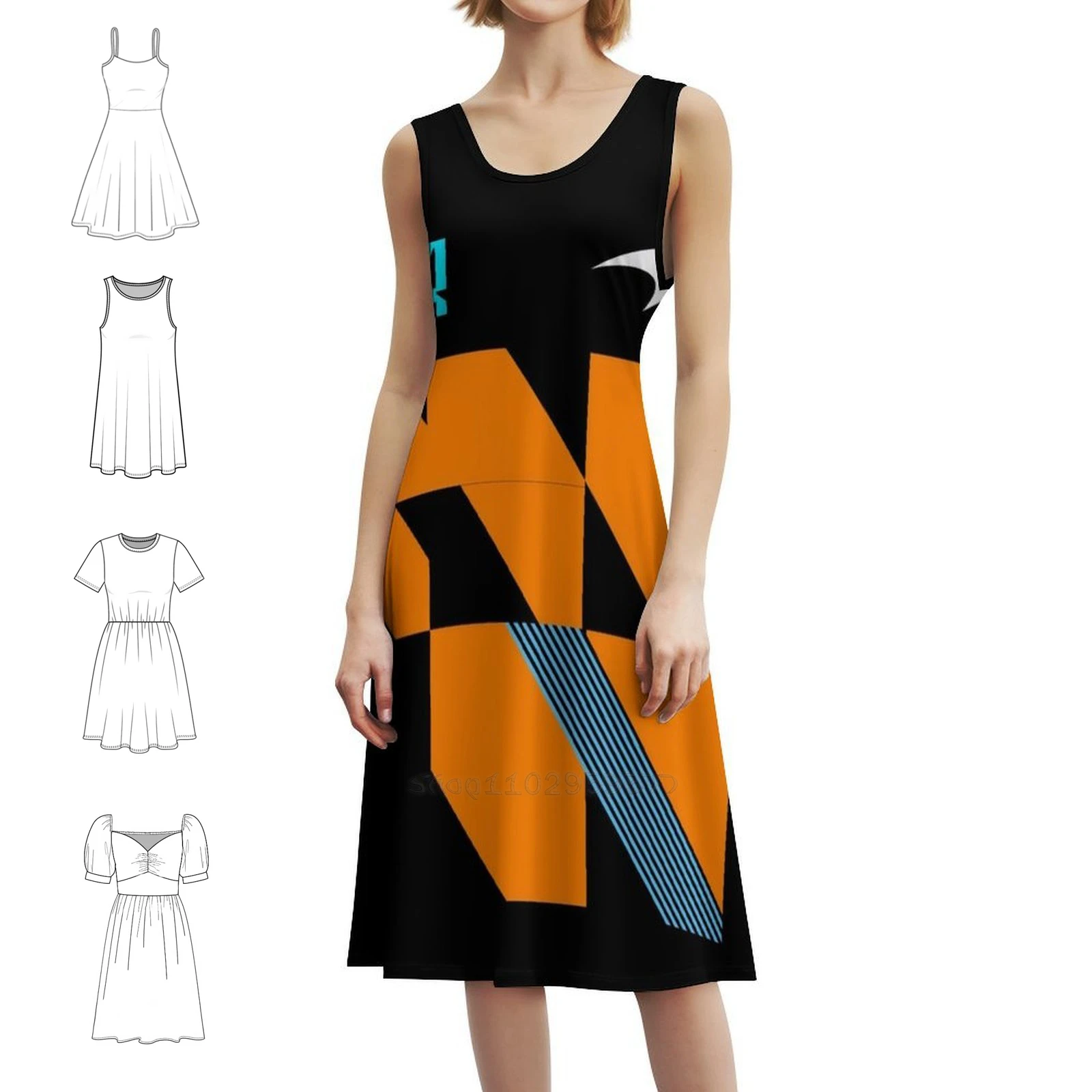 

Lando Norris 4 Mcl36 2022, платье в корейском стиле для женщин, элегантное повседневное платье для вечеринки или повседневной носки Landonorris Vettel Scuderia