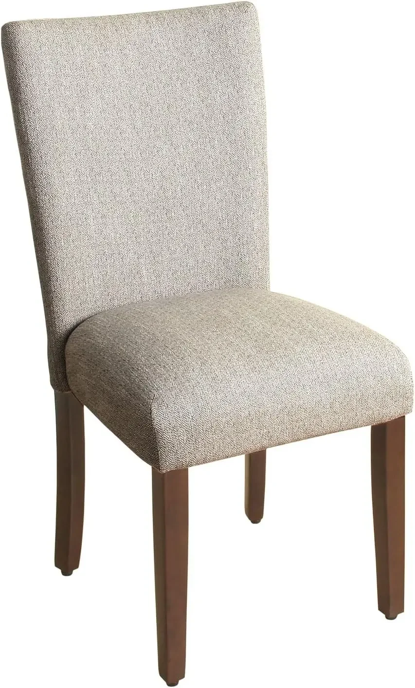 

HomePop Parsons Classic Upholstered Accent Dining Chair, Single Pack, Light Grey