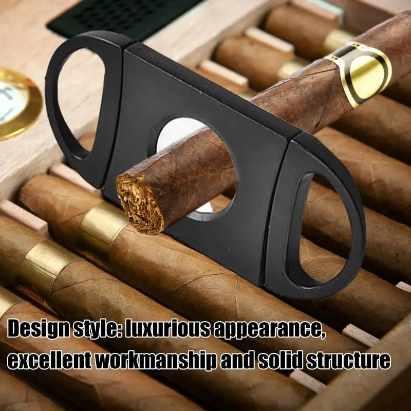 Cigar Cutter Portable Stainless Steel Cigar Scissors Manual Cigarette Shredder Accessories Portable Cutter Guillotine