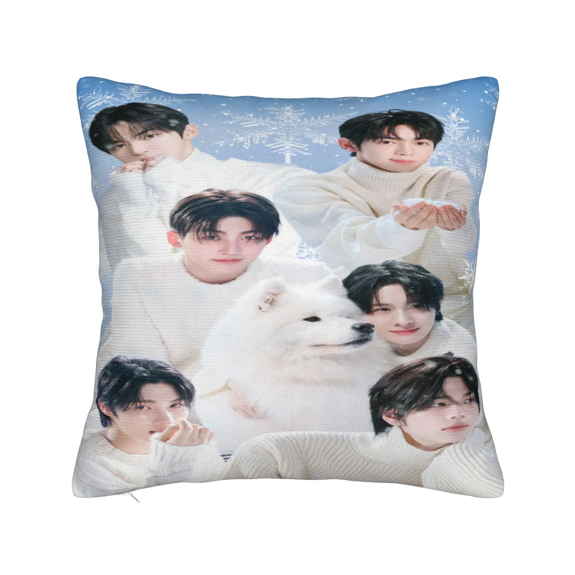 TWS Boy Group Pillow Cover  Novelty Pillow Case For Sofa Bedroom Home Decor Soft Pillowcases Gift Idea