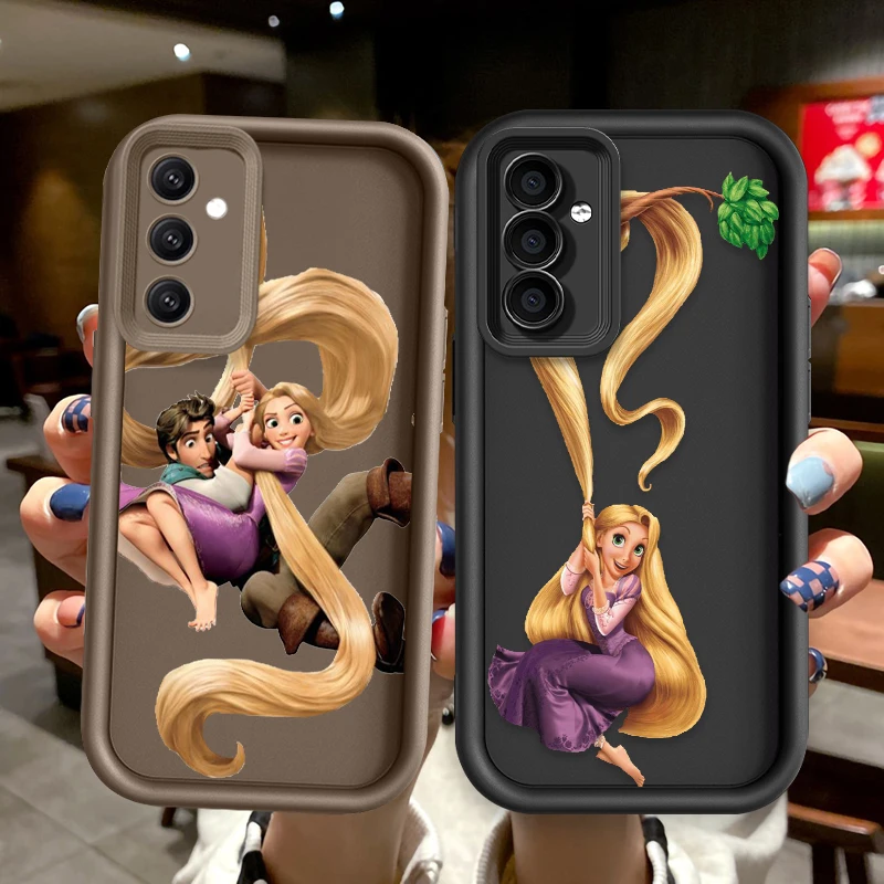 Disney Princess Tangled For Samsung Galaxy S24 S23 S22 S21 S20 Ultra Plus FE A52 A53 A54 A71 Eye Ladder Phone Case