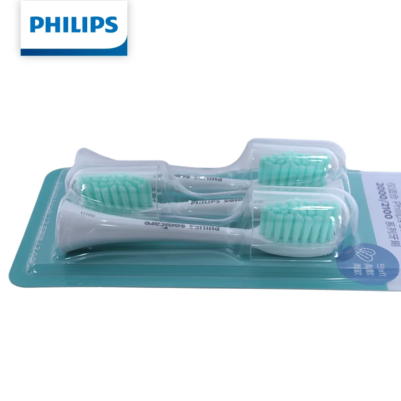 Philips Sonicare HX2023/02 Ersatz-Zahnbürstenköpfe, 3 Stück, sanfte Reinigung, weiche Borsten, 7-fache Plaqueentfernung für die 2100-Serie – Detail 5