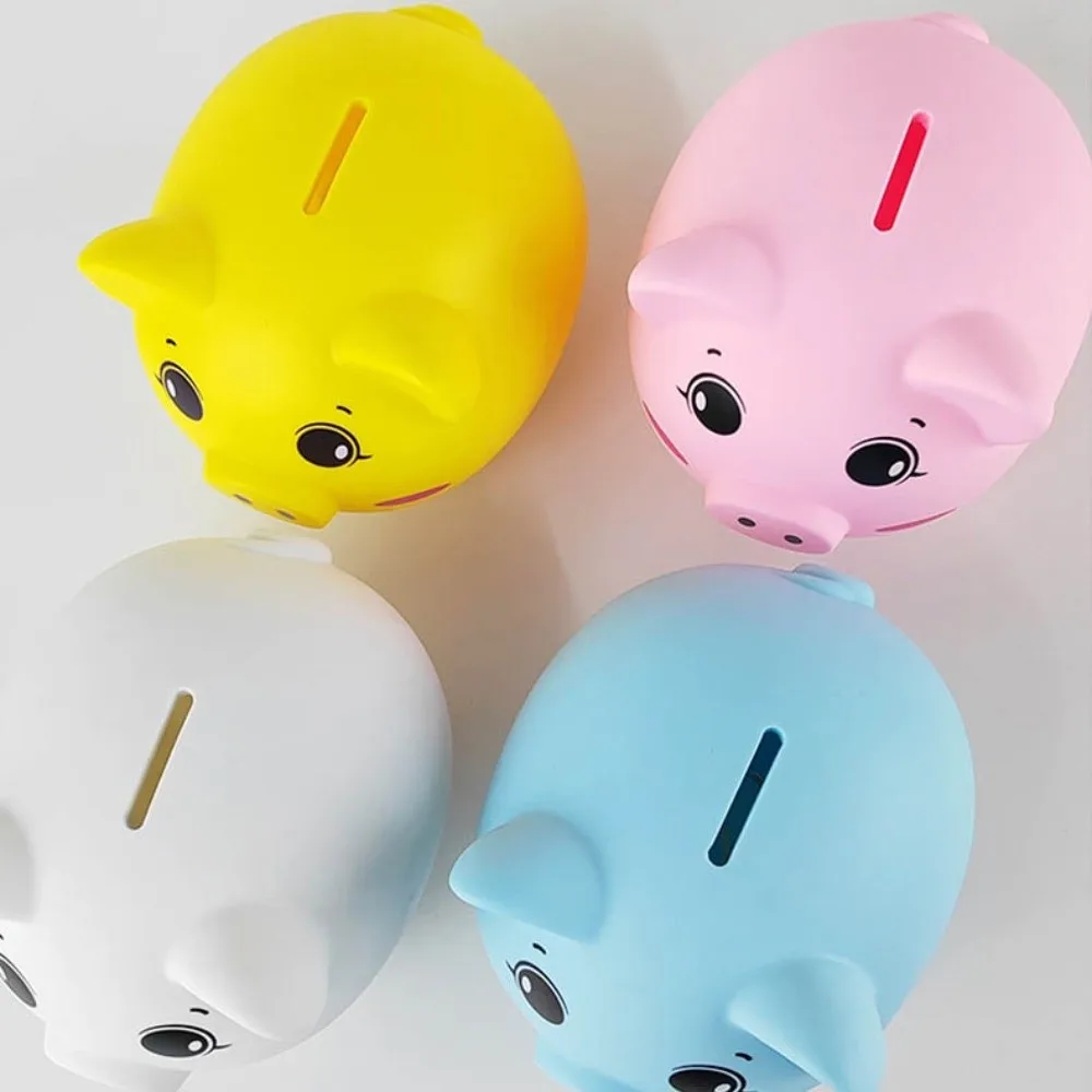 

Anti Drop Pig Piggy Bank Decorative Large Capacity Cartoon Pig Money Boxes Model Savings Tank Pig Model Piggy Bank Coins Cash