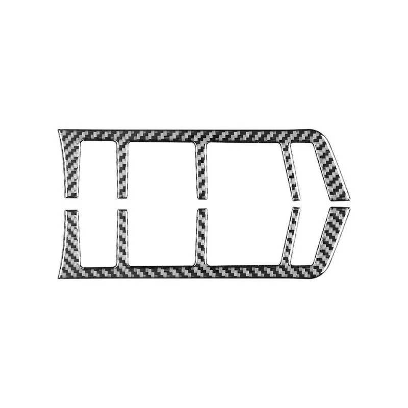 Interior Stickers For Porsche Panamera 2010 2011 2012 2013 2014 2015 2016 Real Carbon Fiber Rear Control Panel Sticker Trim Inte