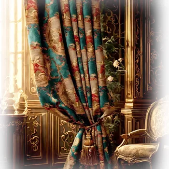 Luxury Green Blackout Curtains 1